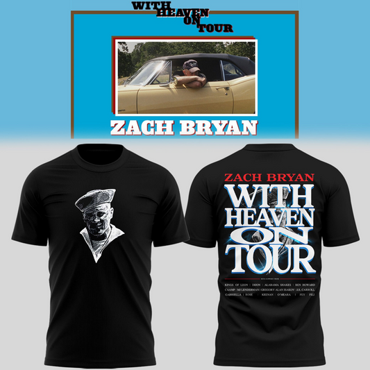 Zach Bryan With Heaven On Tour 8 T-Shirt