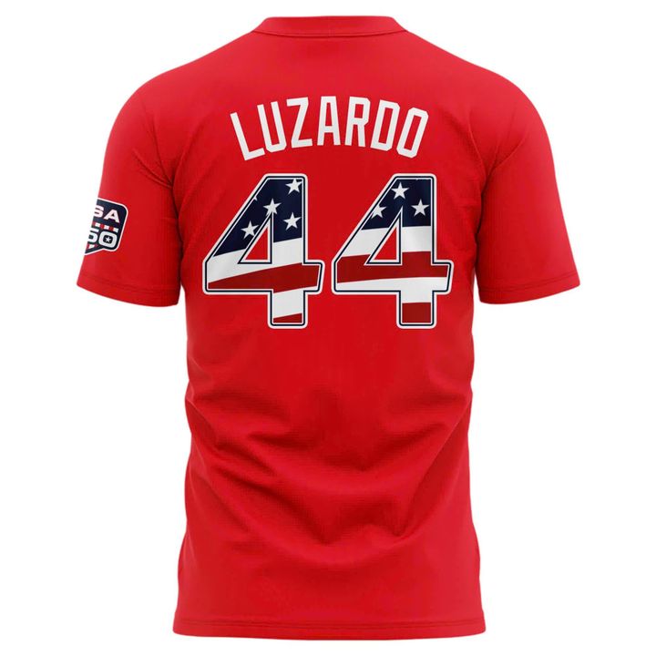 2026 All-Star Game Men's National League Kyle Schwarber Nike Red Name & Number T-Shirt