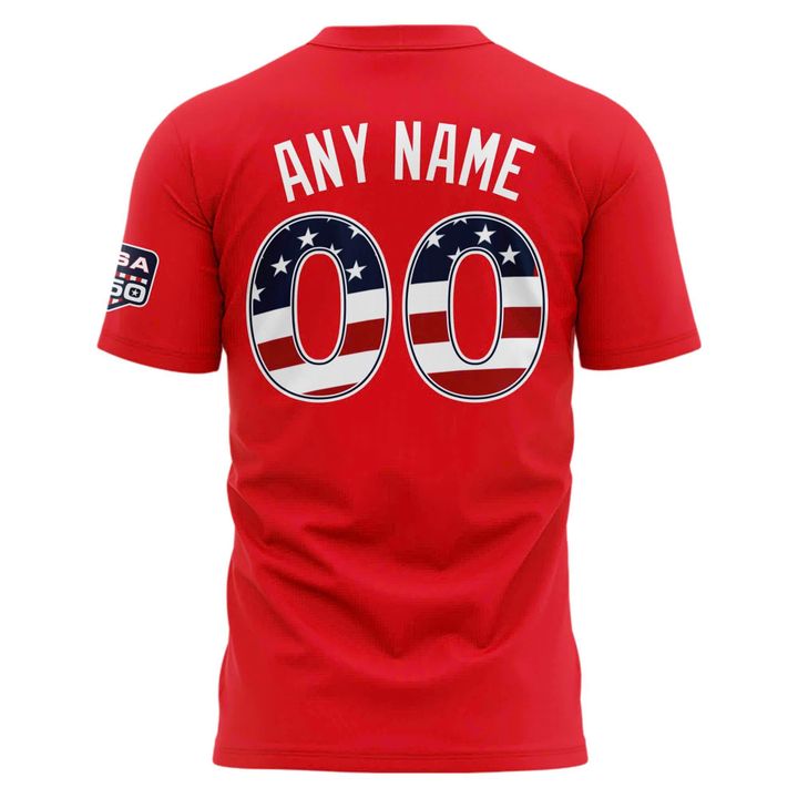 2026 All-Star Game Men's National League Nike Red Custom Name & Number T-Shirt