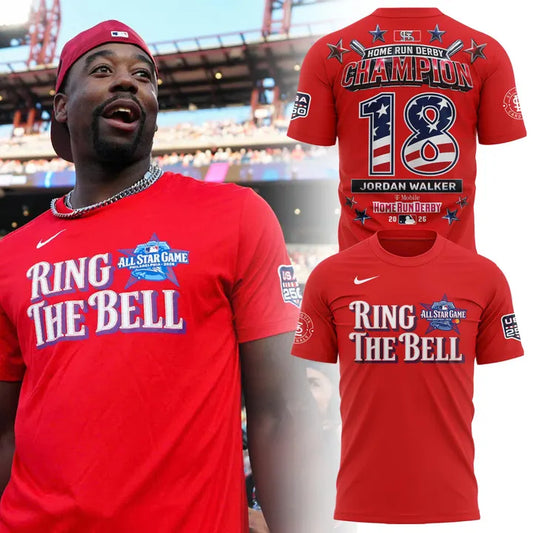 Custom Name & Number 2026 All-Star Game Ring The Bell Double-Sided Red Tee