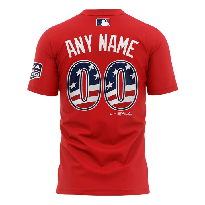 Custom Name & Number 2026 All-Star Game Ring The Bell Double-Sided Red Tee