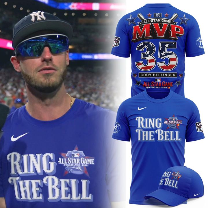 2026  New York Yankees All-Star Game Cody Bellinger MVP Ring The Bell Baseball T-Shirt