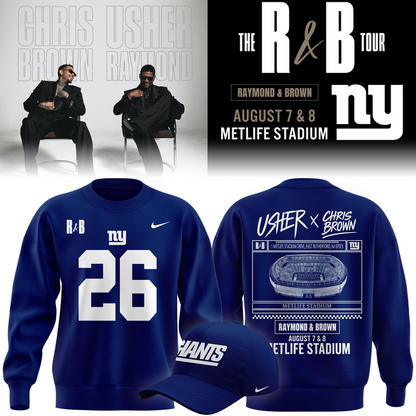 Limited Edition New York Giants x Usher & Chris Brown Sweatshirt