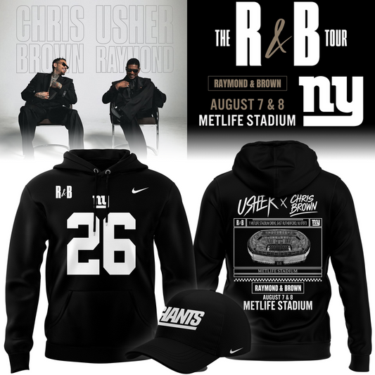 Limited Edition New York Giants x Usher & Chris Brown Hoodie