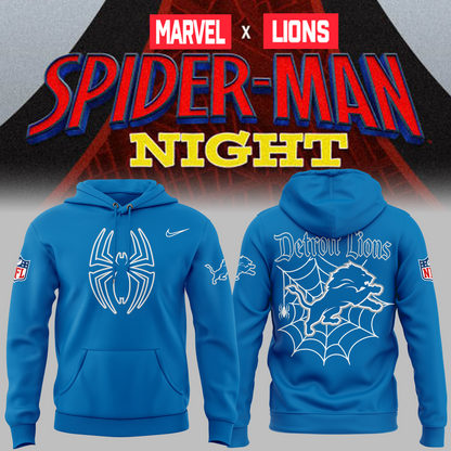 Limited Edition Detroit Lions x Spider-Man Hoodie 2026