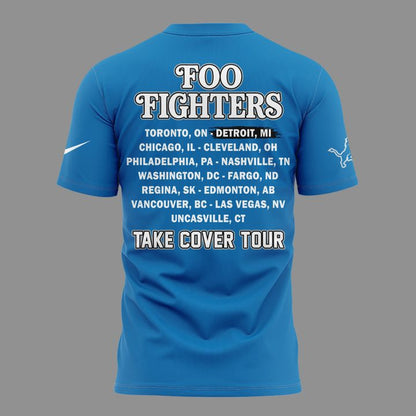 02. Newest Shirt Foo Fighters - Detroit, MI Event Newest Shirt - TAKE COVER TOUR 2026 T-Shirt