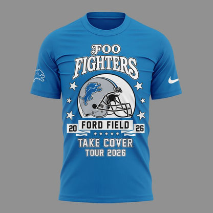 02. Newest Shirt Foo Fighters - Detroit, MI Event Newest Shirt - TAKE COVER TOUR 2026 T-Shirt