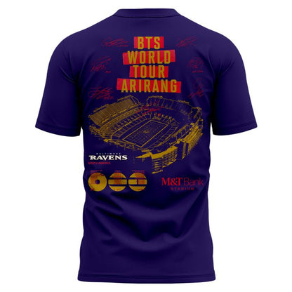 Baltimore Ravens x BTS WORLD TOUR 'ARIRANG' IN BALTIMORE Tshirt