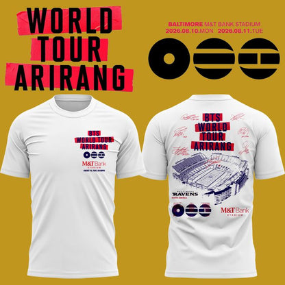 Baltimore Ravens x BTS WORLD TOUR 'ARIRANG' IN BALTIMORE Tshirt