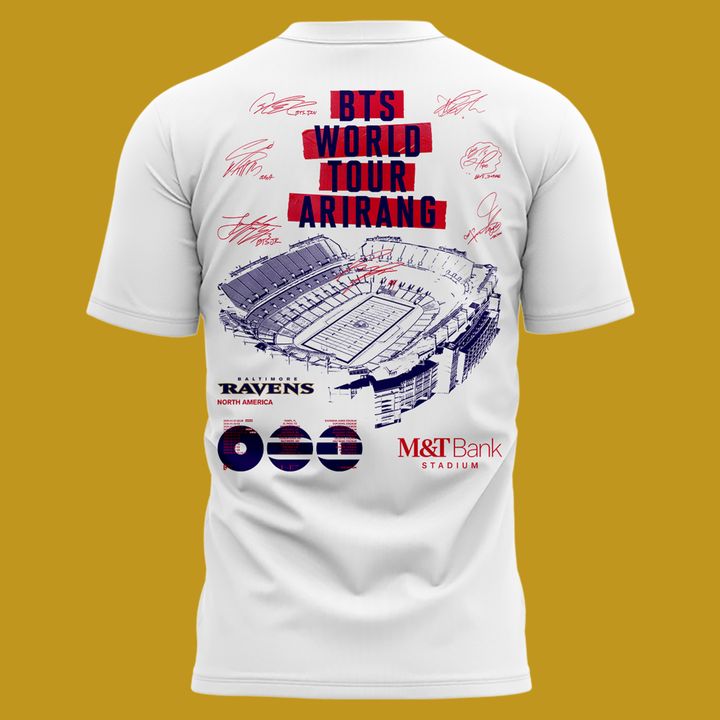 Baltimore Ravens x BTS WORLD TOUR 'ARIRANG' IN BALTIMORE Tshirt
