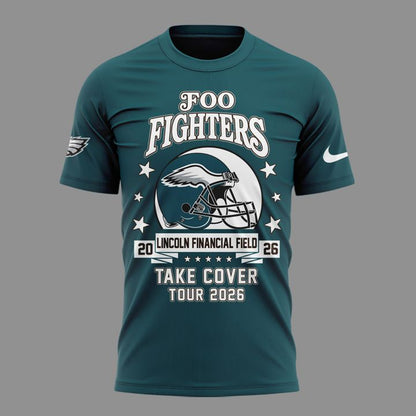 Newest Shirt Foo Fighters x Philadelphia Eagles - Take Cover Tour 2026 T-Shirt