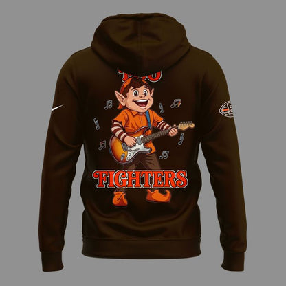 02.55. Perfect Hoodie Foo Fighters x Cleveland Browns Mascots - Take Cover Tour 2026 Hoodie