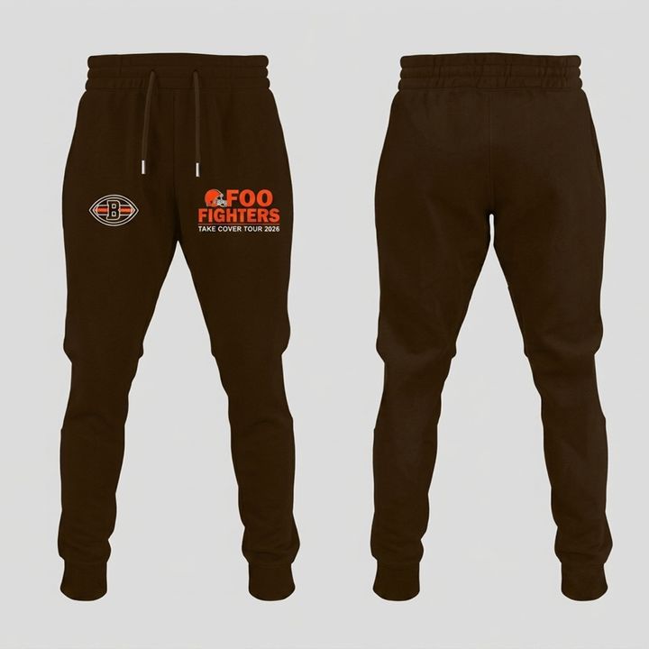 02.55. Perfect Hoodie Foo Fighters x Cleveland Browns Mascots - Take Cover Tour 2026 Hoodie