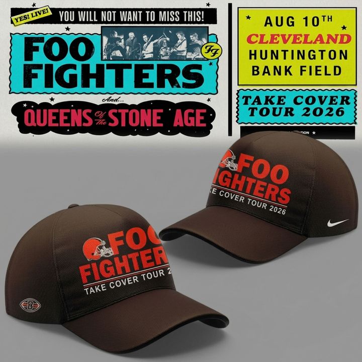 02.42. Cap Cleveland Browns x Foo Fighters - Take Cover Tour 2026 Cap