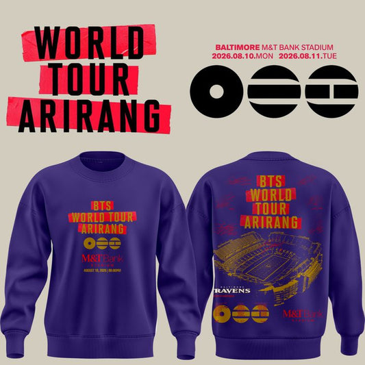 Baltimore Ravens x BTS WORLD TOUR 'ARIRANG' IN BALTIMORE Sweatshirt