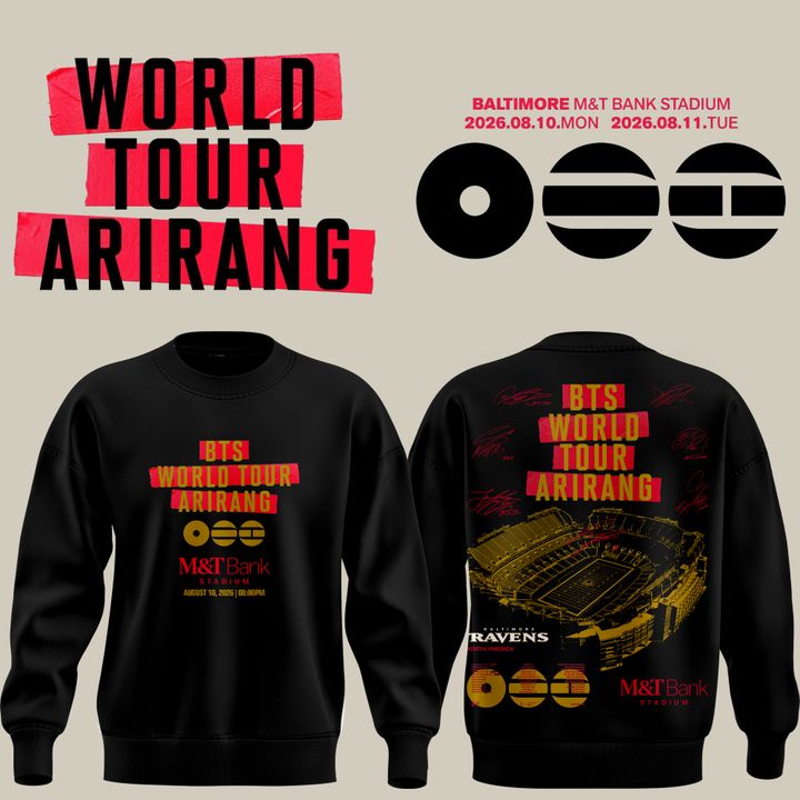 Baltimore Ravens x BTS WORLD TOUR 'ARIRANG' IN BALTIMORE Sweatshirt