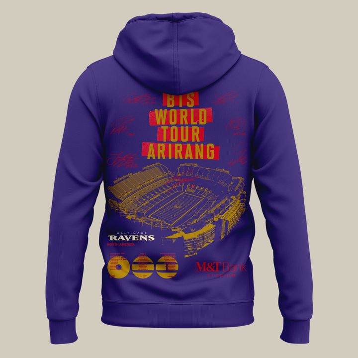 Baltimore Ravens x BTS WORLD TOUR 'ARIRANG' IN BALTIMORE Hoodie