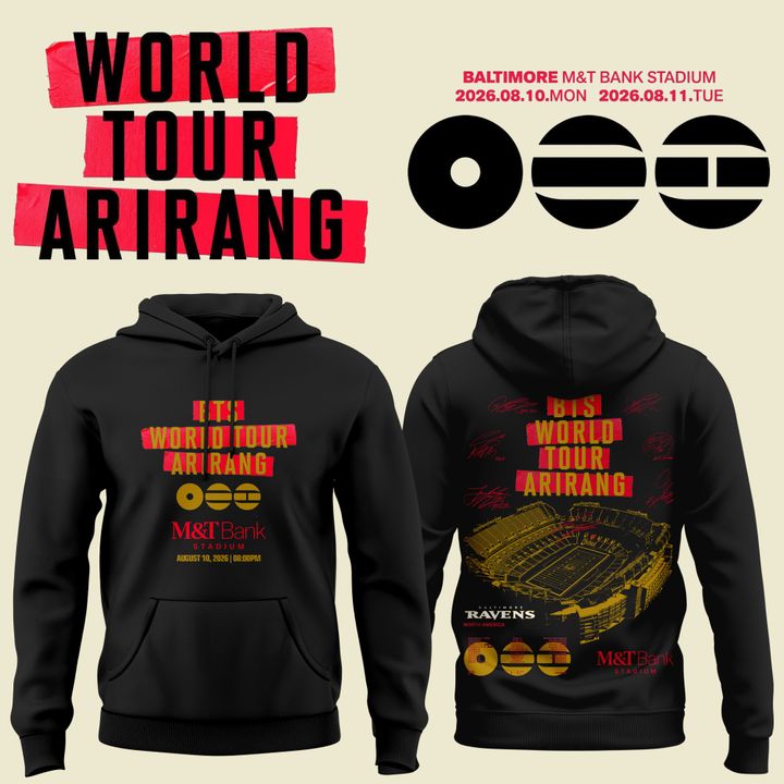 Baltimore Ravens x BTS WORLD TOUR 'ARIRANG' IN BALTIMORE Hoodie