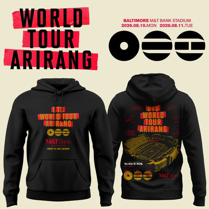Baltimore Ravens x BTS WORLD TOUR 'ARIRANG' IN BALTIMORE Hoodie