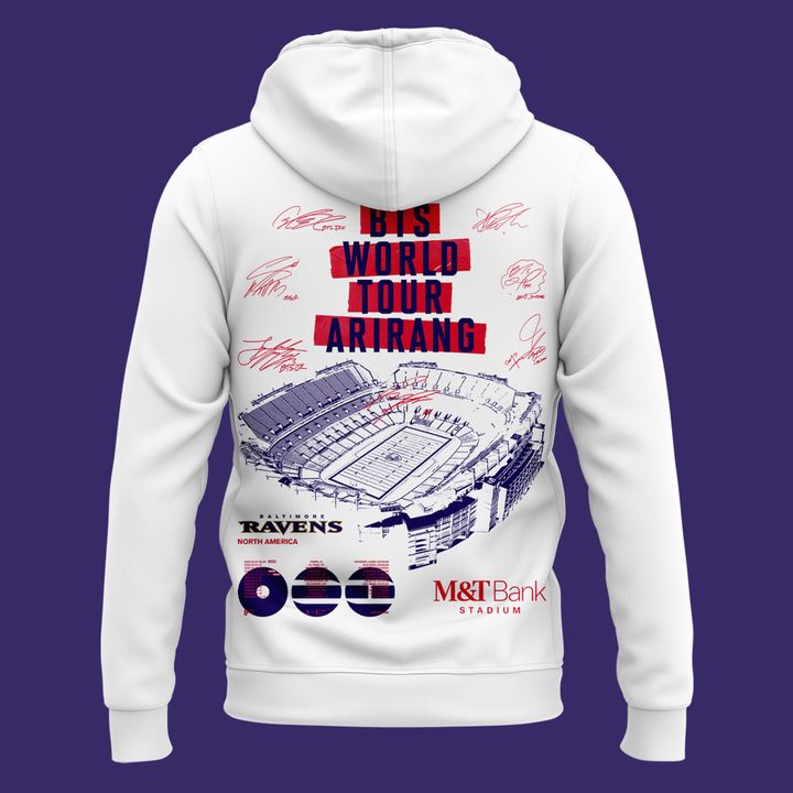Baltimore Ravens x BTS WORLD TOUR 'ARIRANG' IN BALTIMORE Hoodie