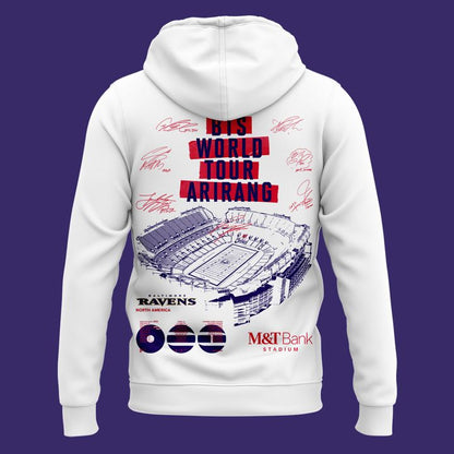 Baltimore Ravens x BTS WORLD TOUR 'ARIRANG' IN BALTIMORE Hoodie