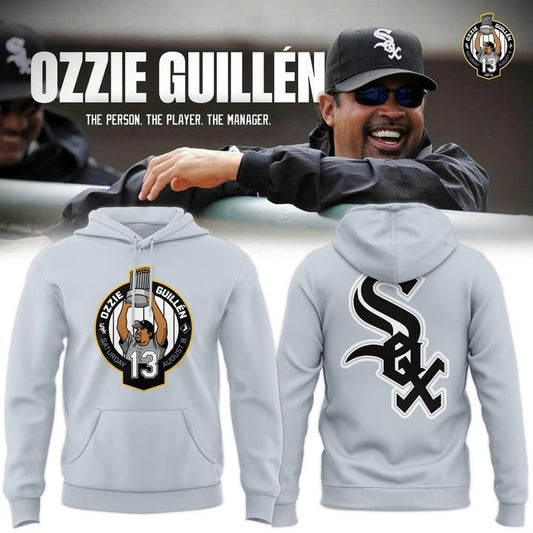 Unisex Gray Chicago White Sox 2026 Ozzie Guillén Hoodie
