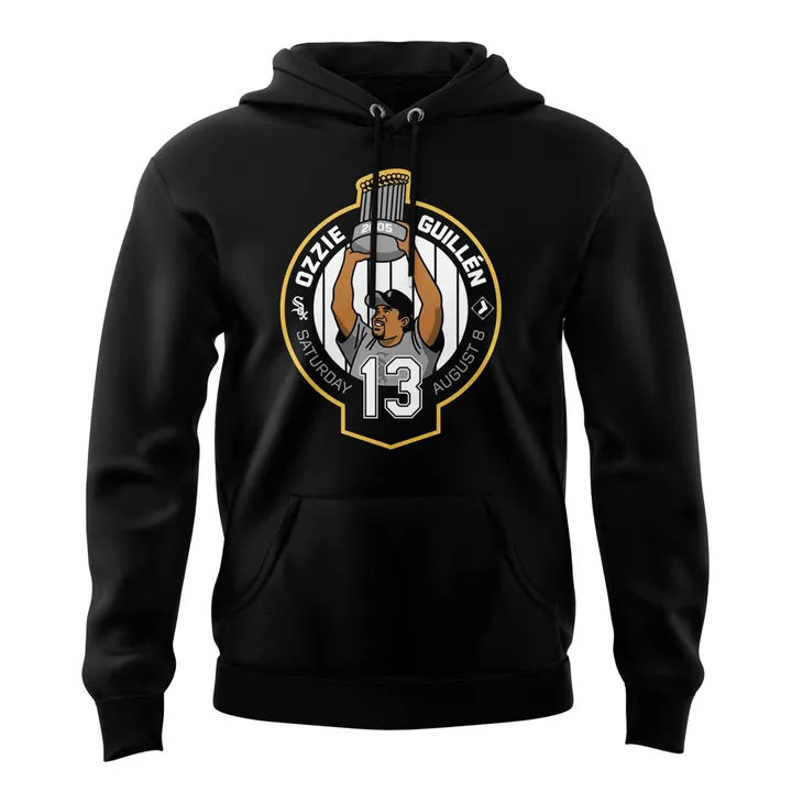 Unisex Black Chicago White Sox 2026 Ozzie Guillén Hoodie