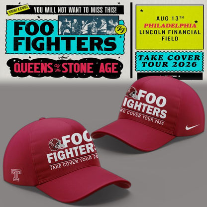 Special 2026 Foo Fighters x Temple Football - Take Cover Tour 2026 Hoodie