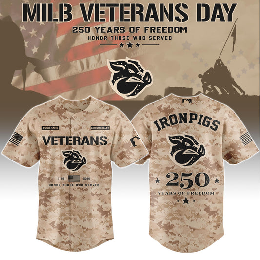 LHV Special Veterans Day 2026 Limited Edition Baseball Jersey