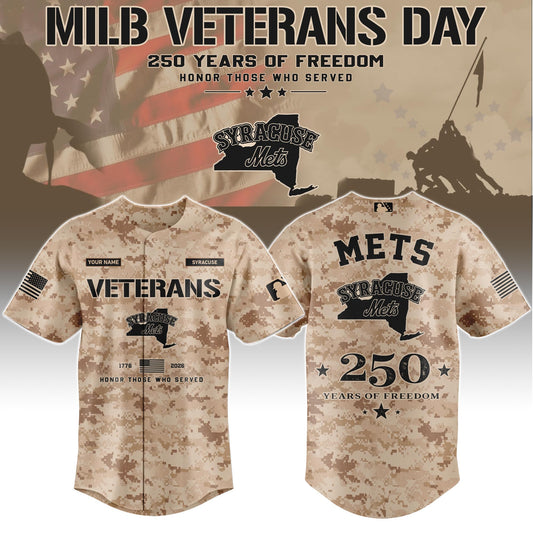 SYR Special Veterans Day 2026 Limited Edition Baseball Jersey