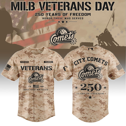 OKC Special Veterans Day 2026 Limited Edition Baseball Jersey