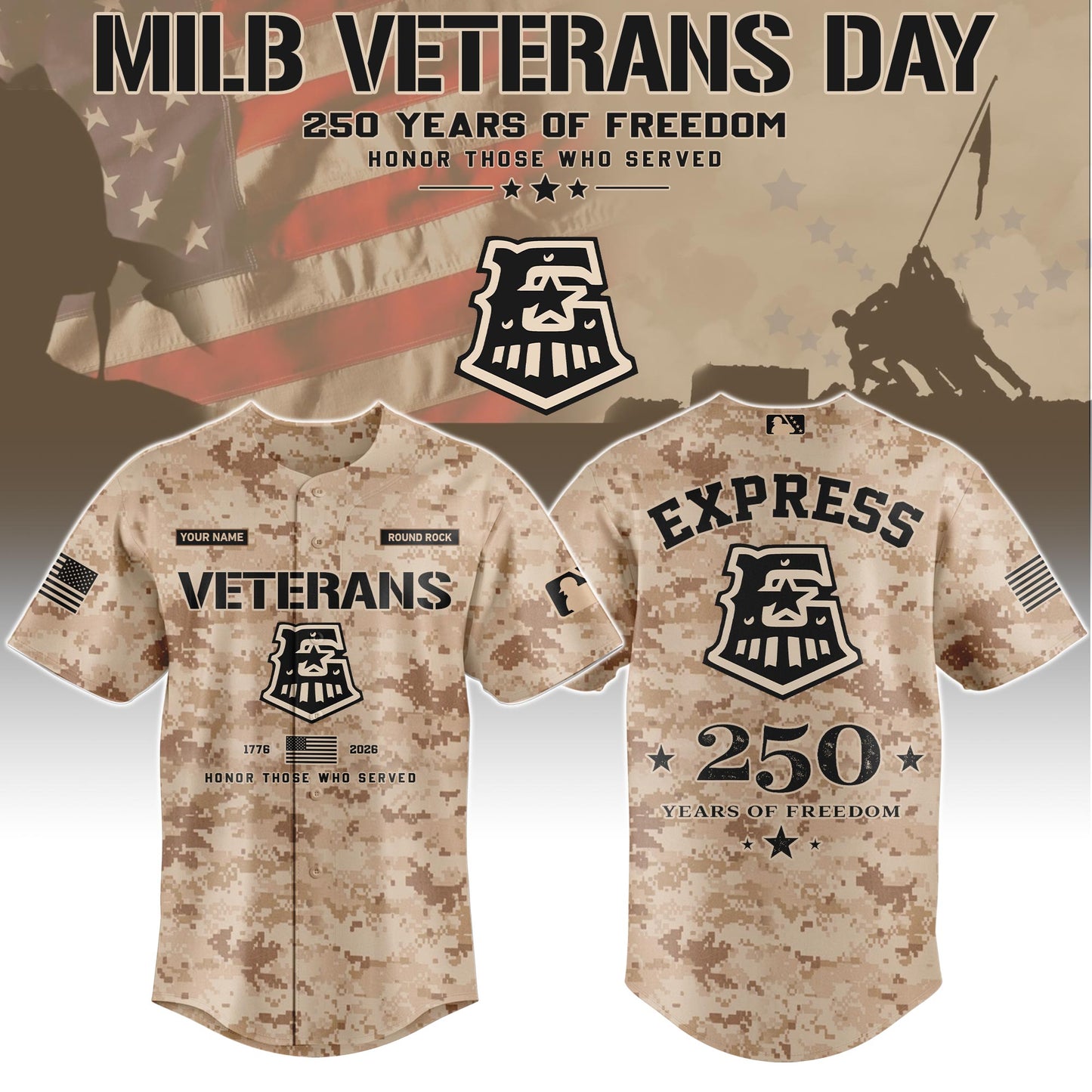 RR Special Veterans Day 2026 Limited Edition Baseball Jersey