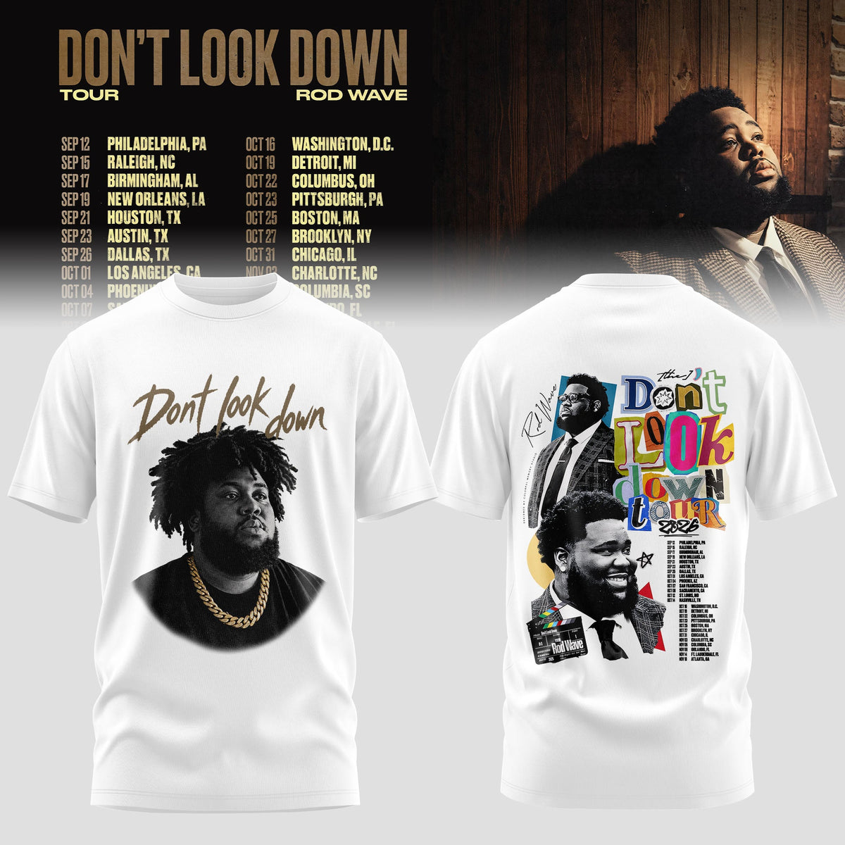 RdWv Don’t Look Down 2026 Tour 3D All-Over Print T-Shirt