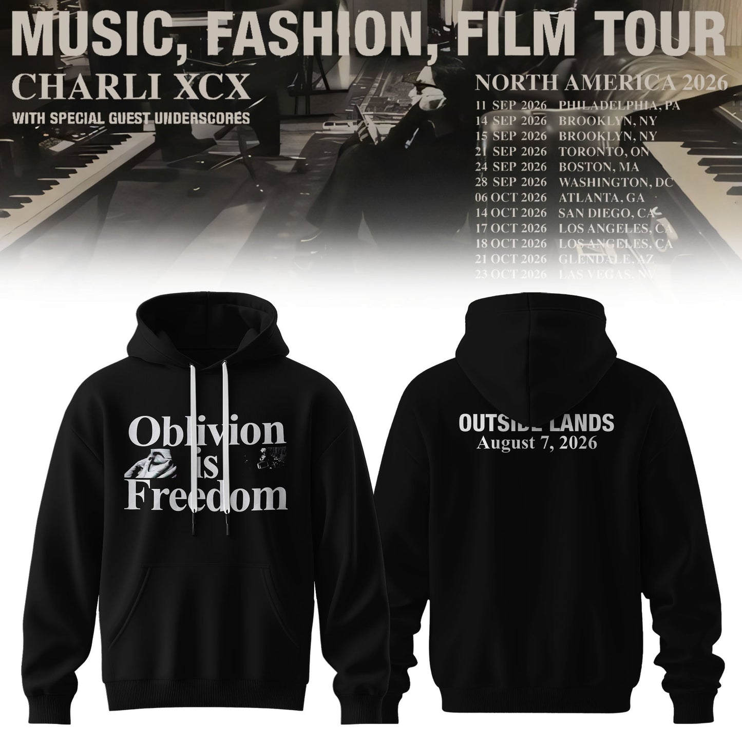ChrlXCX Music Fashion Film 3D All-Over Print Hoodie V4