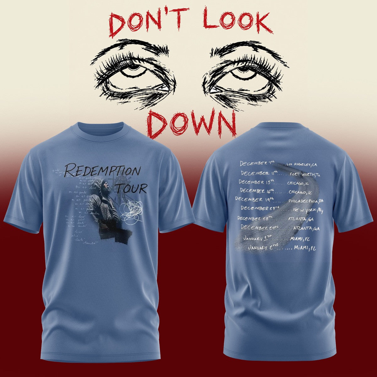 RD WV Don’t Look Down 2026 Tour Graphic T-Shirt