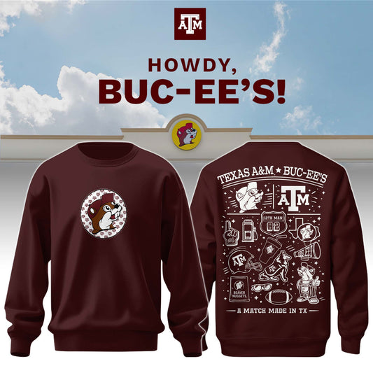 Texas A&M x Buc-ee’s Howdy Sweatshirt