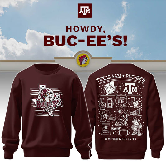 Texas A&M x Buc-ee’s Howdy Sweatshirt
