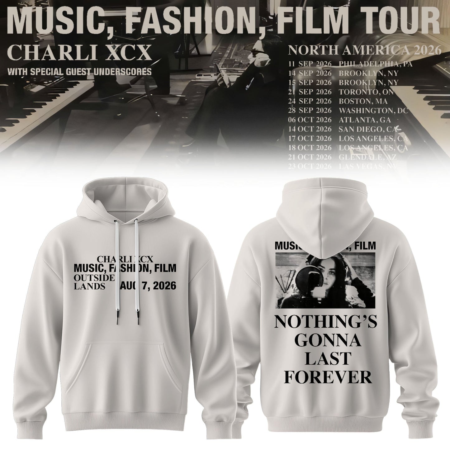 ChrlXCX Music Fashion Film 3D All-Over Print Hoodie V2