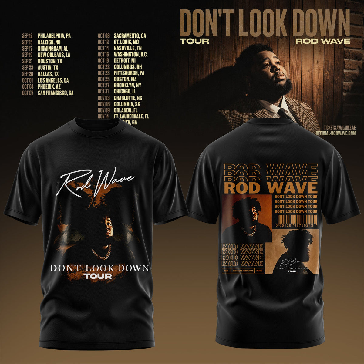 Rd Wv Don’t Look Down 2026 Tour 3D All-Over Print T-Shirt V2