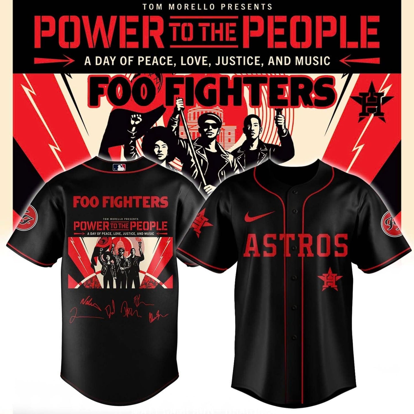Foo Fighters -“Power to the people”- Limited Edition Signature – Jersey