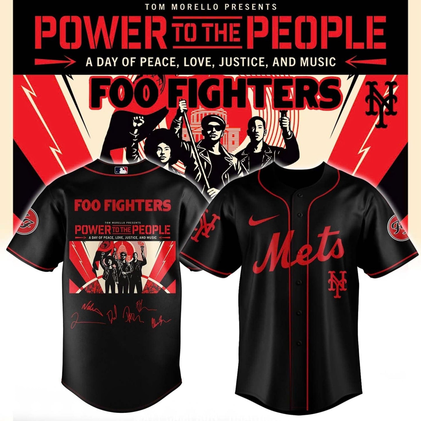 Foo Fighters -“Power to the people”- Limited Edition Signature – Jersey