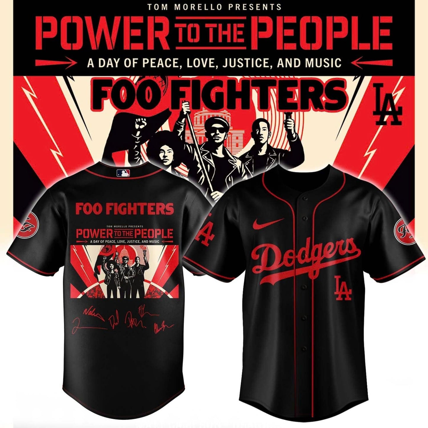 Foo Fighters -“Power to the people”- Limited Edition Signature – Jersey