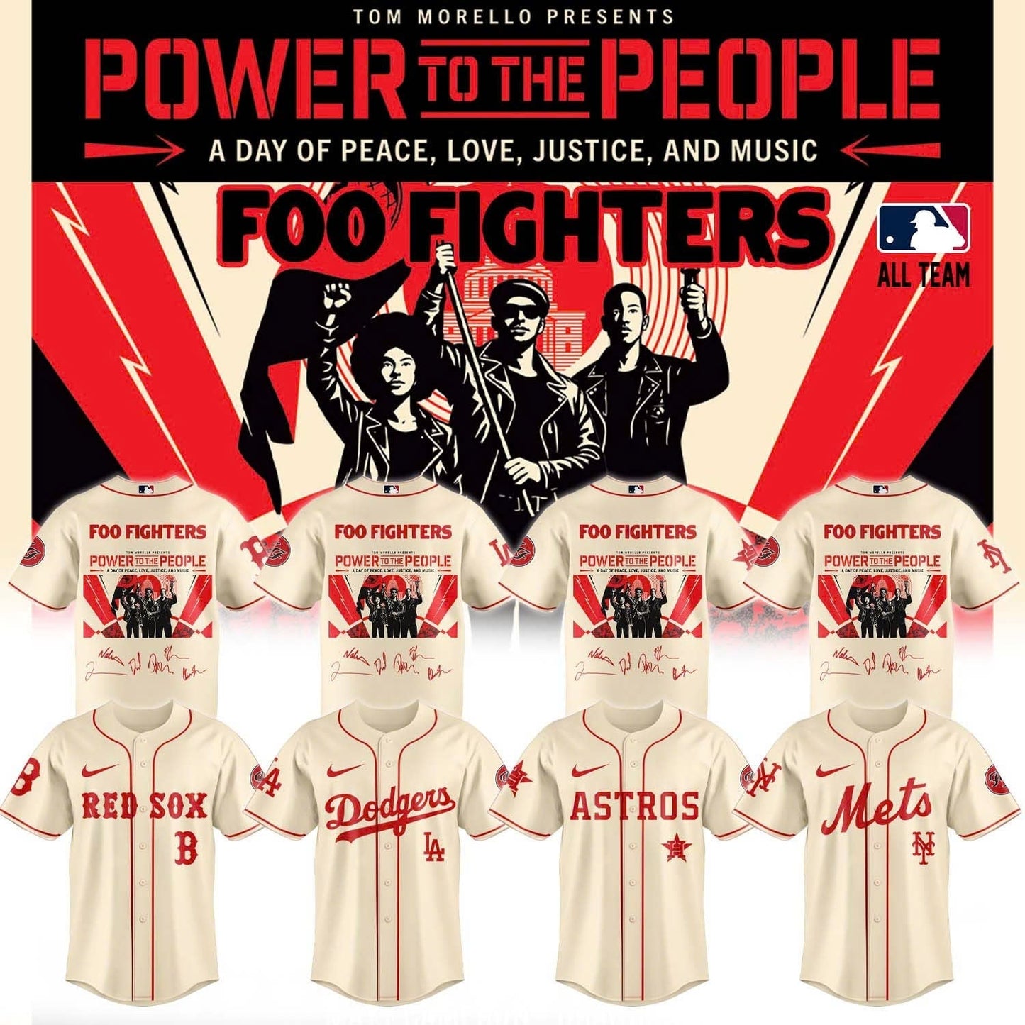 Foo Fighters -“Power to the people”- Limited Edition Signature – Jersey