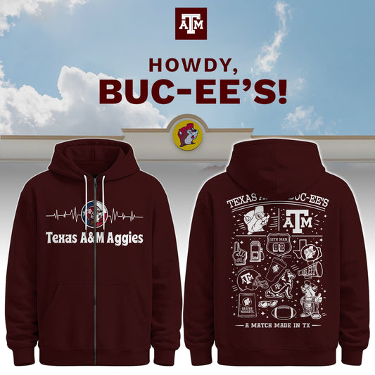 Texas A&M x Buc-ee’s Howdy Zip Hoodie